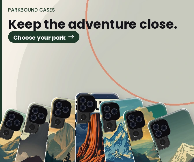ParkBound: Vintage national-park poster cases.